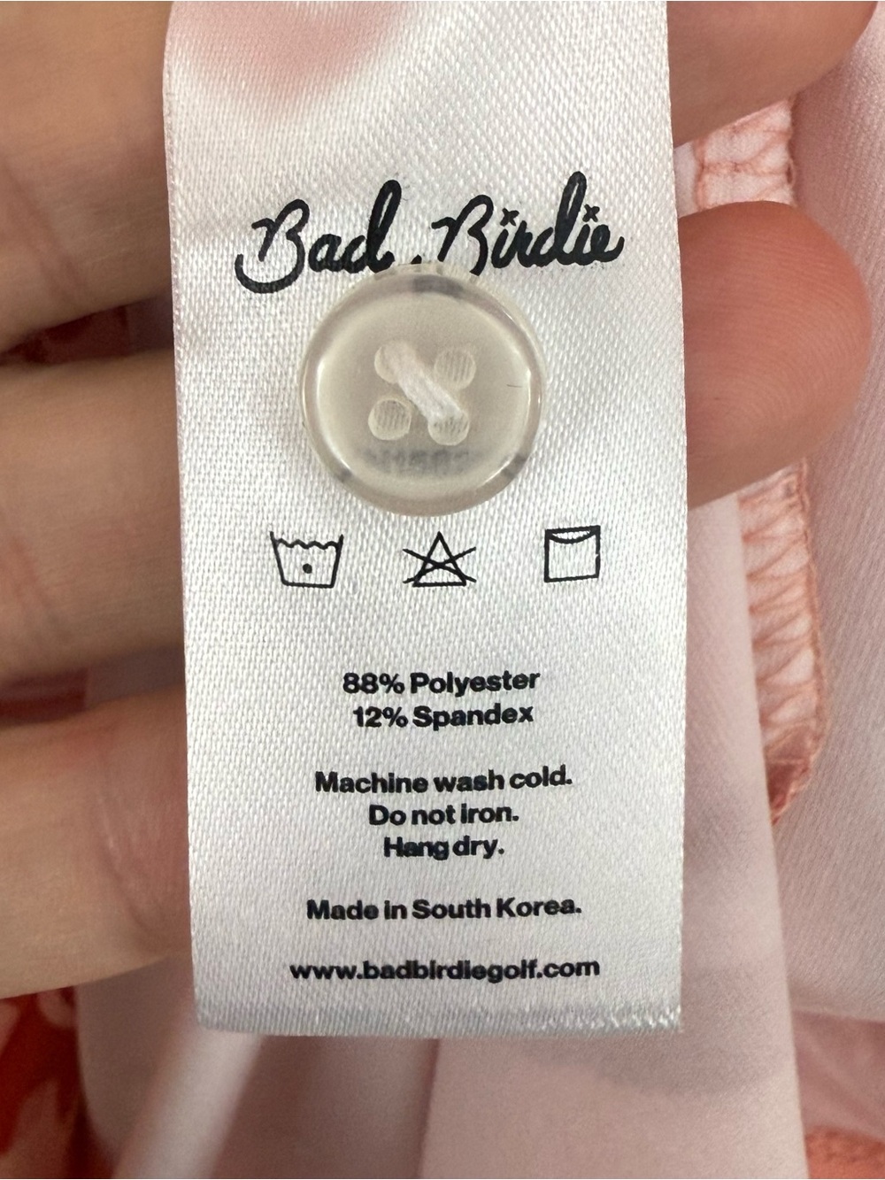 Bad Birdie Men’s Short Sleeve Golf Polo Ricky Rose Print Size Large NEW - Picture 11 of 12
